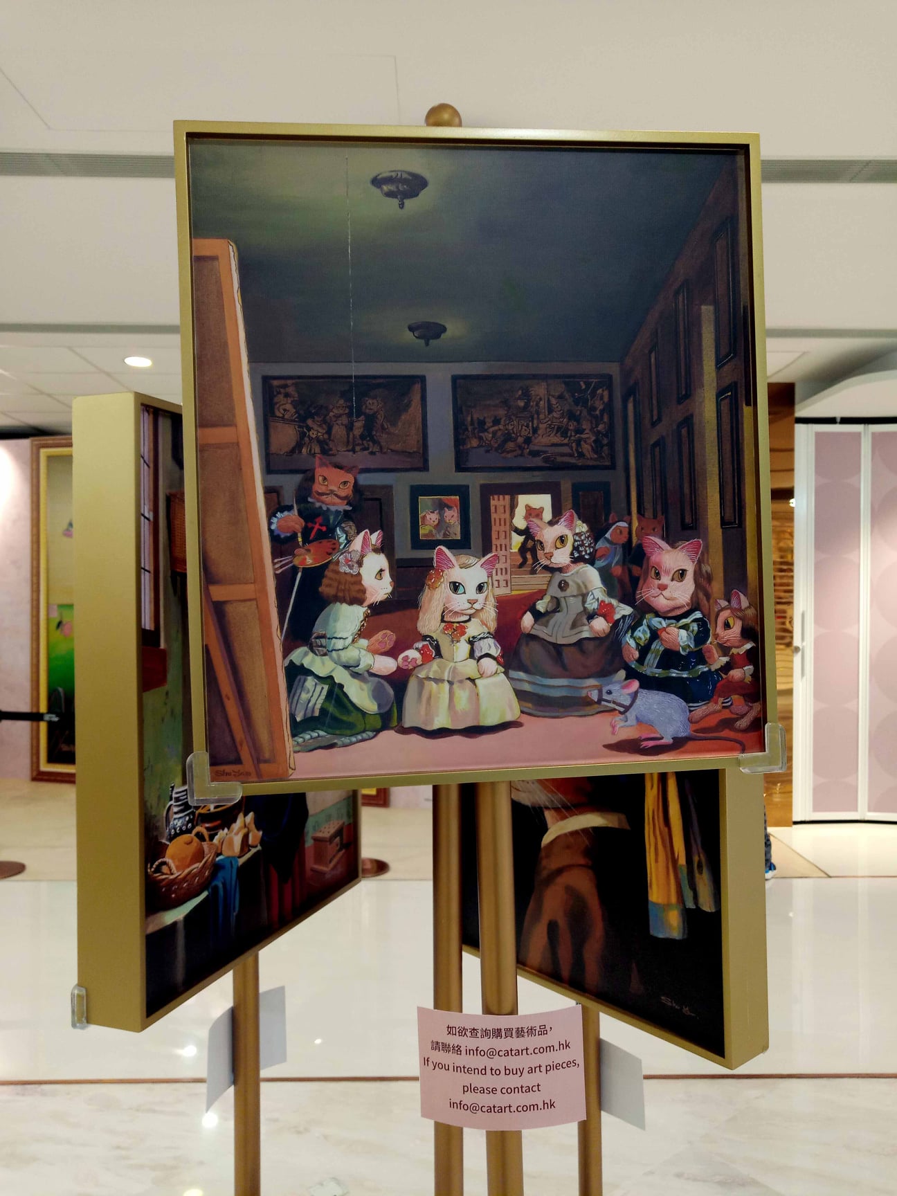 Supersupergirl's dining reviews Harbour North Cat Art exhibition by