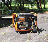 portable generator in use