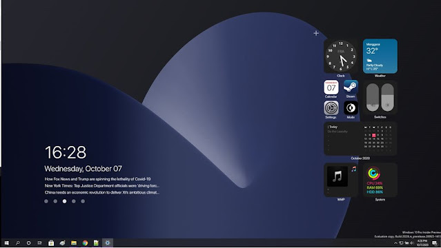 cara install widget IOS 14 di Windows