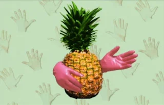 Do pineapples have hands. No, but you use your hands to eat a pineapple. Sesame Street Elmo's World Hands Quiz