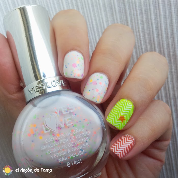 YES LOVE NEON GLITTER