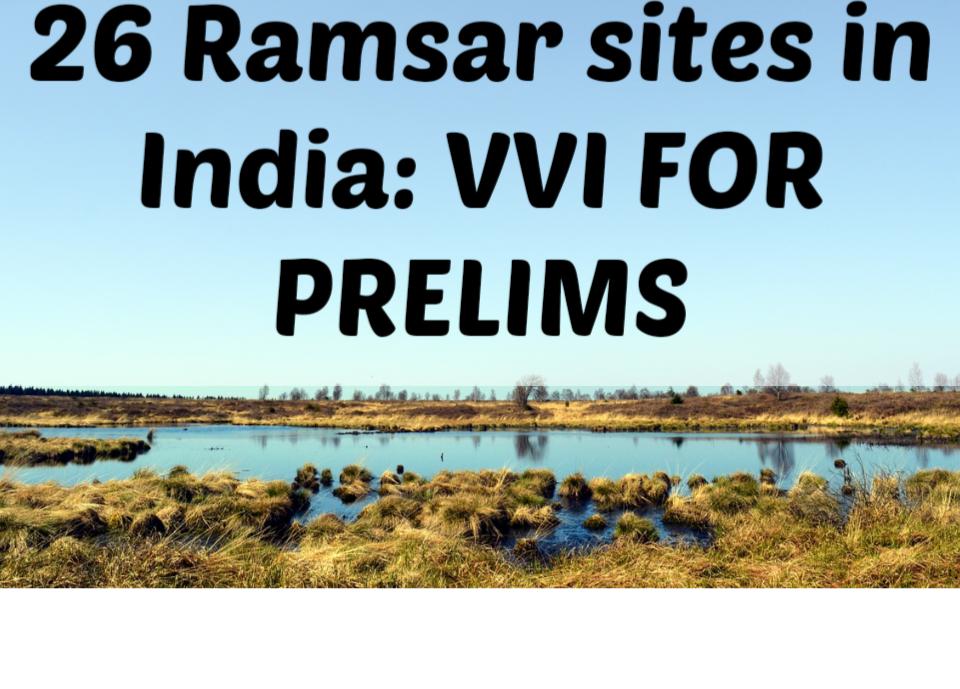 Ramsar sites in India upsc