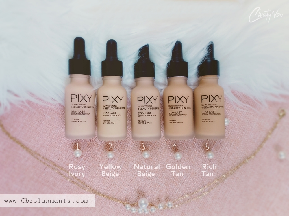 Shades PIXY UV Whitening Stay Last Serum Foundation Shades PIXY UV Whitening Stay Last Serum Foundation