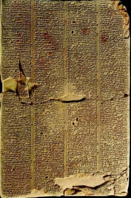 Табличка с клинописью II-I тыс. до н.э. Хранится в Берлине. Германия