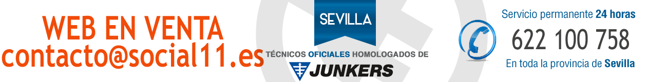Reparación de termos en Sevilla · WEB EN VENTA · contacto@social11.es