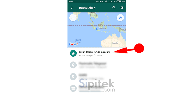 Cara Mengirim Lokasi lewat WhatsApp Cara Mengirim Lokasi lewat WhatsApp