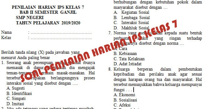 Artikel: Latihan Soal Sosiologi Kelas 11 Semester 1 dan Pembahasannya