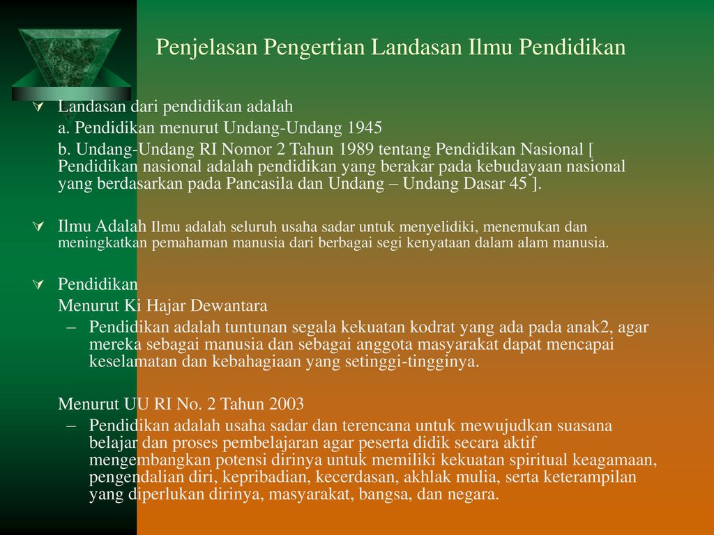 Tes Sumatif Modul 1 Landasan Ilmu Pendidikan Kompilasi Data Pendidikan