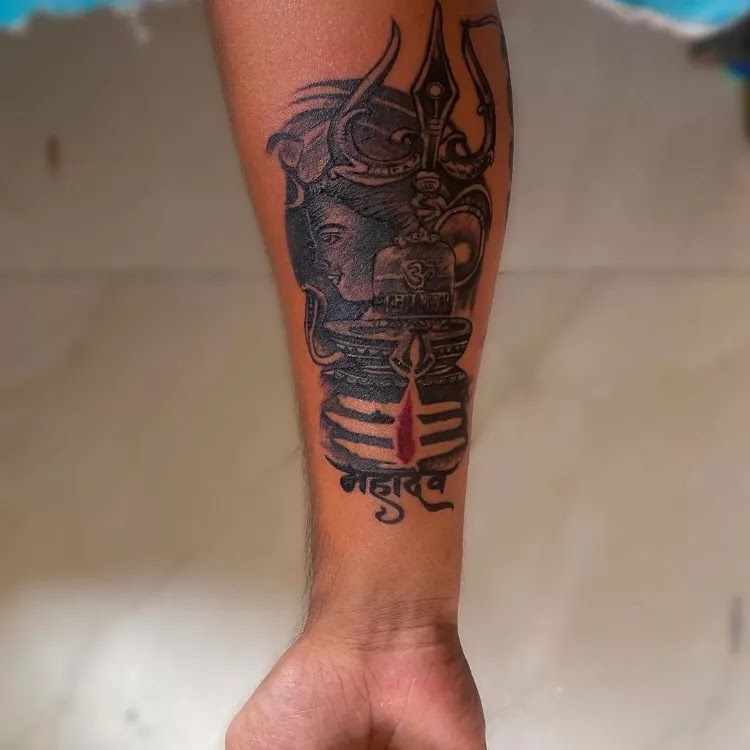 Mahadev Trishul Tattoo Designs 