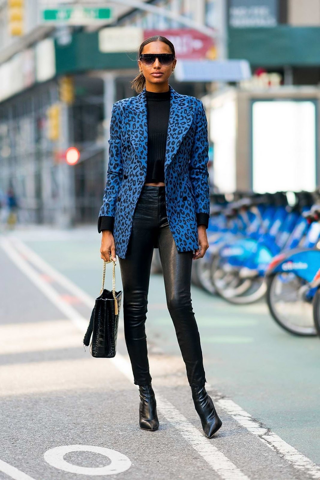 Jasmine Tookes Street Style Fashion in New York City Celebrity Style