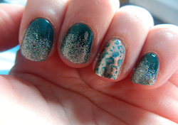 glitter gradient nails nail accent sparkle designs sugar vikki peacock apart own models