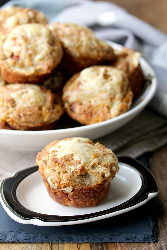Ham and Cheese Rye Muffins Ham and Cheese Rye Muffins #muffins #hamandcheese #swisscheese