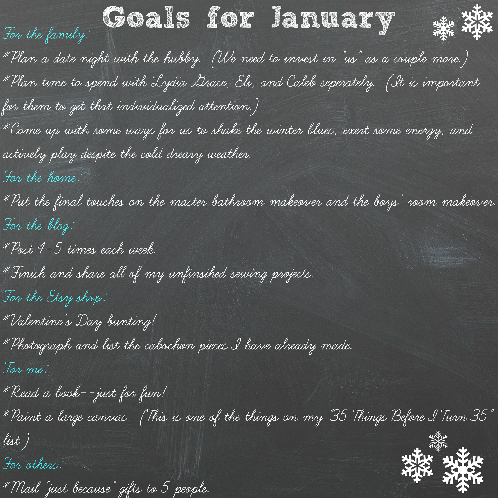 The Life of Jennifer Dawn: January's Goals: Monthly Goal Link Up The Life of Jennifer Dawn: January's Goals: Monthly Goal Link Up