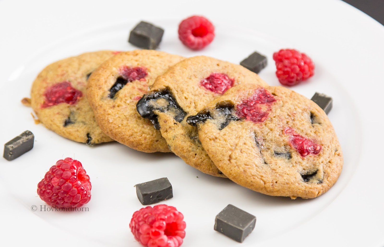 Licorice Fudge Raspberry Cookies