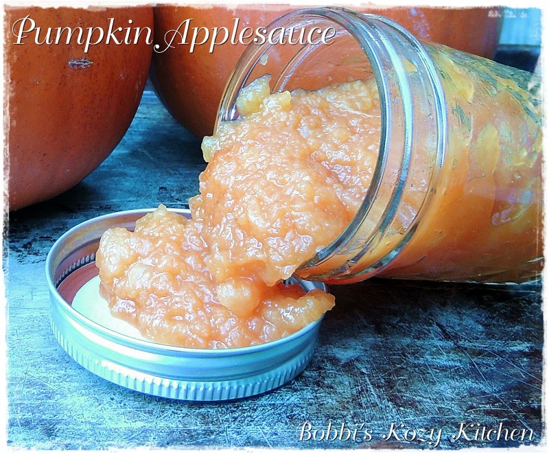 This Pumpkin Applesauce Recipe is easy to make and the perfect way to celebrate fall flavors! #pumpkin #apple #applesauce #easy #DIY #homemade #recipe | bobbiskozykitchen.com