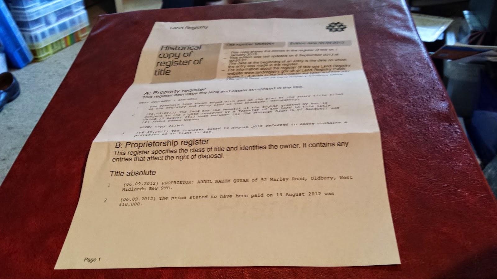 In The Public Domain? A Document Sandwell Council Didn't Want You To