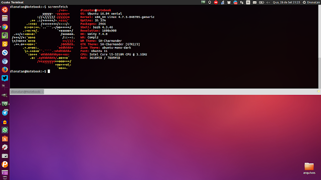 Guake Terminal Ubuntu Screenfetch Guake Terminal Ubuntu Screenfetch