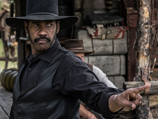 Denzel Washington joacă rolul lui Sam Chisholm în remake-ul The Magnificent Seven