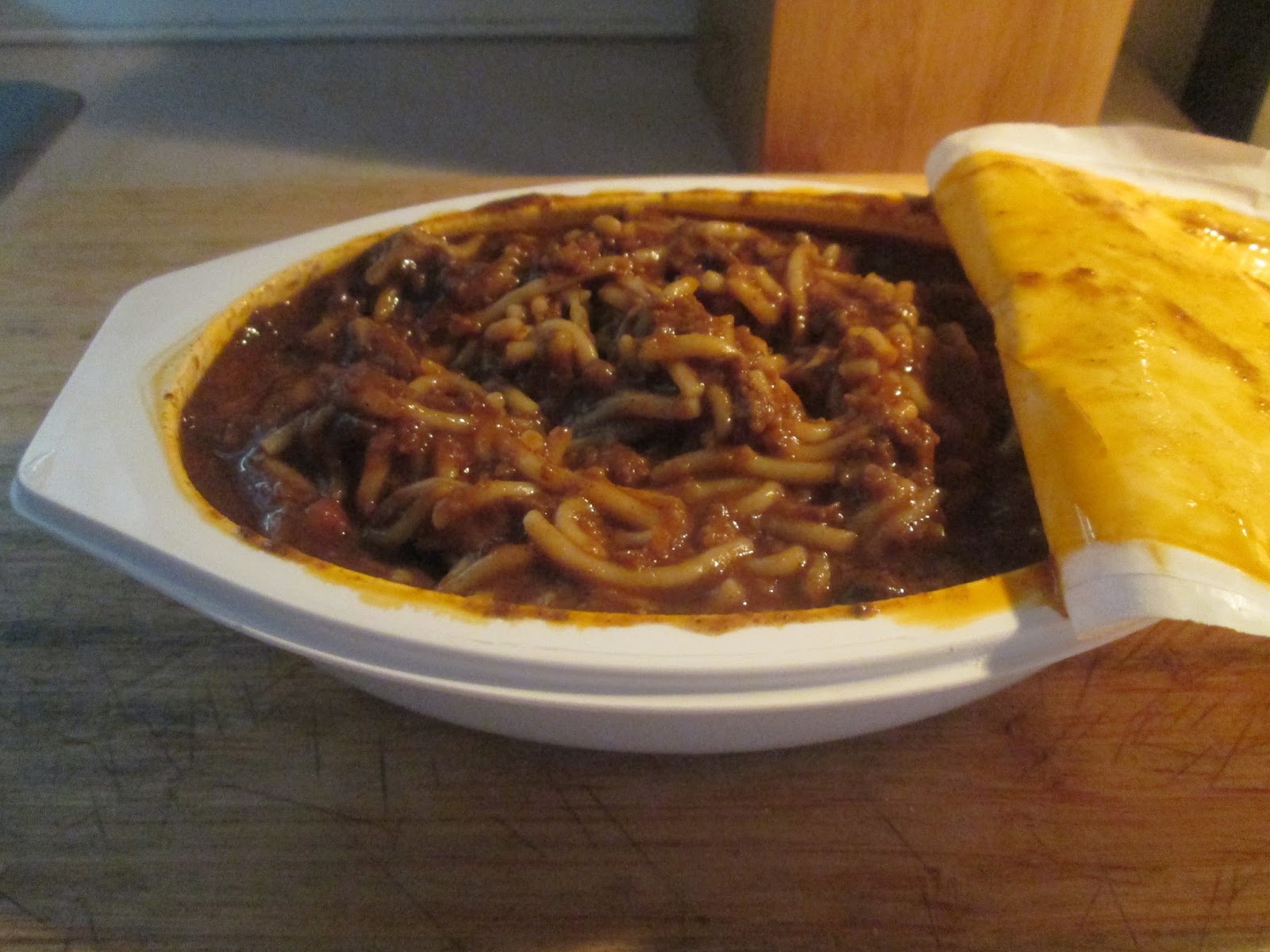 Diab2Cook Skyline 3 Way Chili, Spaghetti, Cheese w/ Side of Oyster