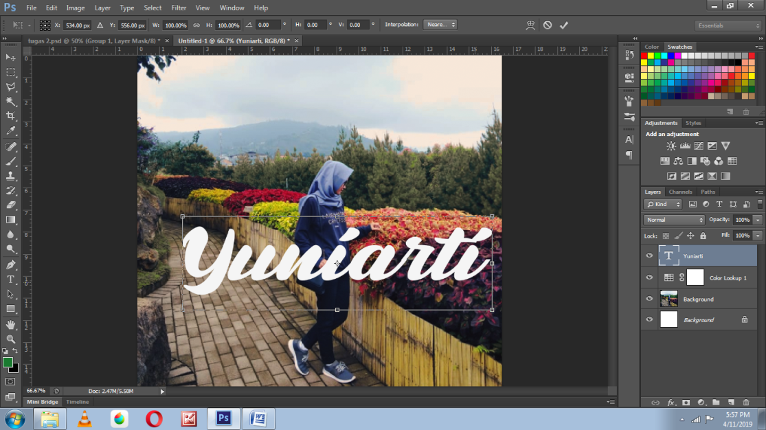 Yuniarti: Cara Edit Foto di Photoshop CS6 (Quote Typography)