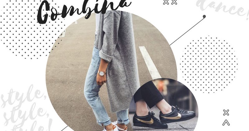 como combinar nike cortez mujer