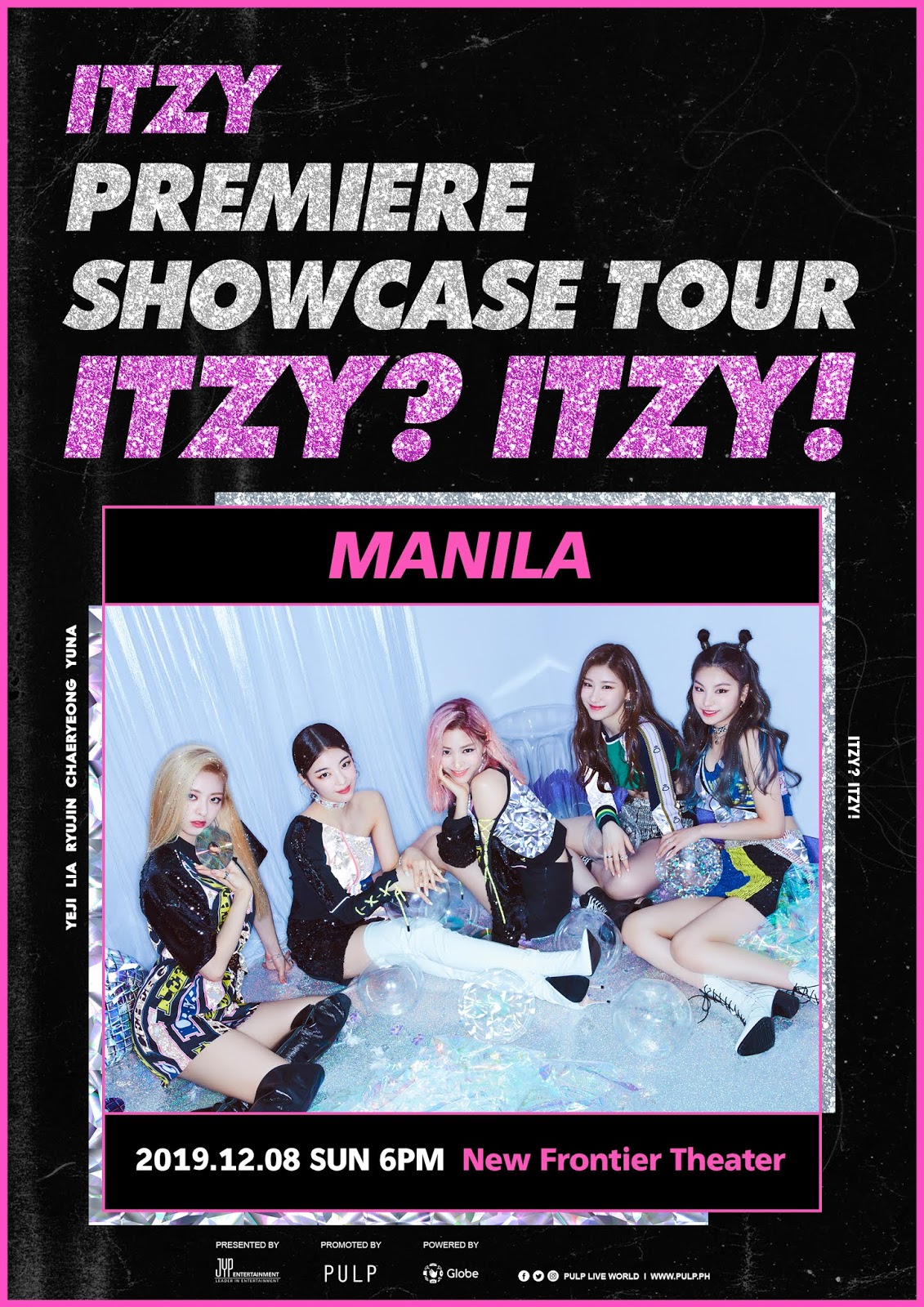 BLACKPINK 2019 WORLD TOUR MANILA, PHILIPPINES POSTER - K-Pop Music Girl  Group