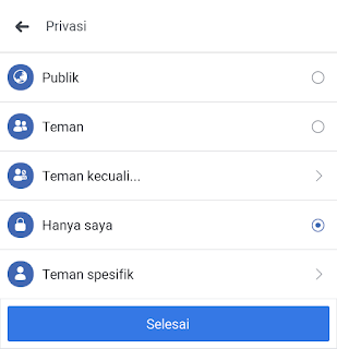 mengubah privasi foto fb