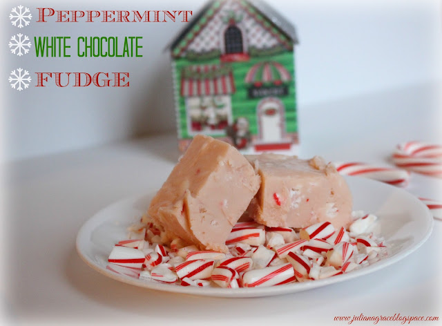 Peppermint White Chocolate Fudge Recipe