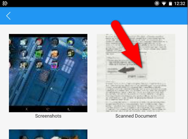 اختيار الصور التي تريد تحويلها الى pdf