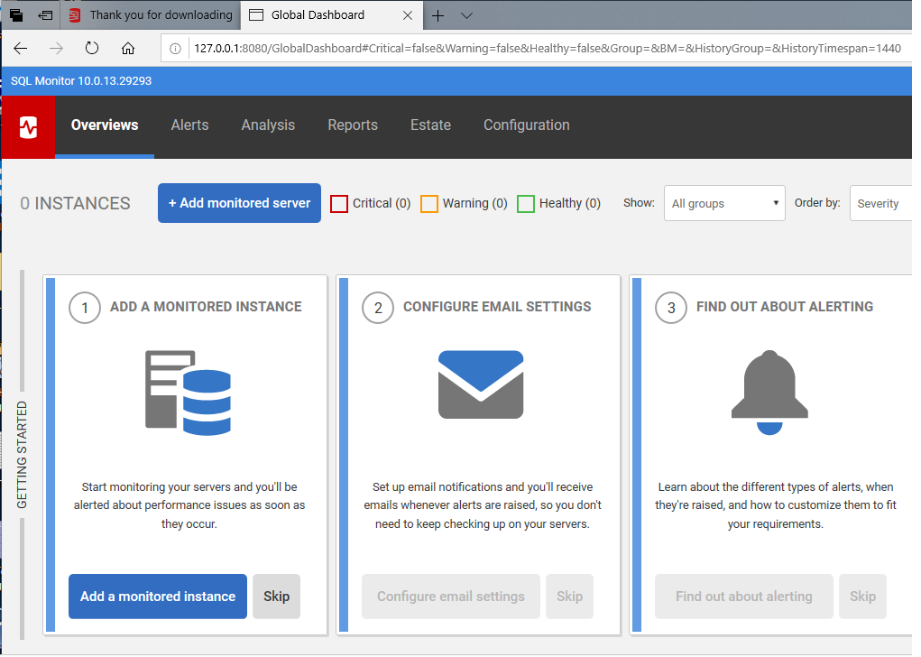 SQL Server Monitoring. A look at Redgate's SQL Monitor