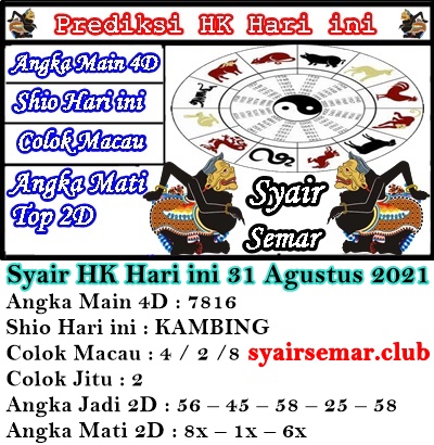 19 Syair hk 31 agustus 2021 opesia