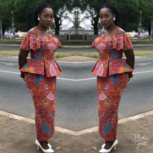 Peplum Ankara Skirt and Blouse Styles for 2020 and 2021