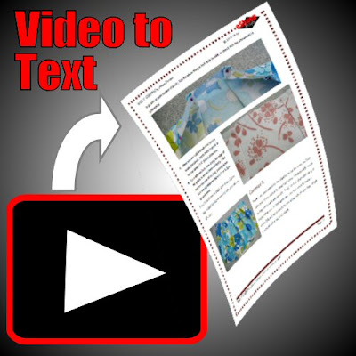 How to turn a video tutorial into a document tutorial
