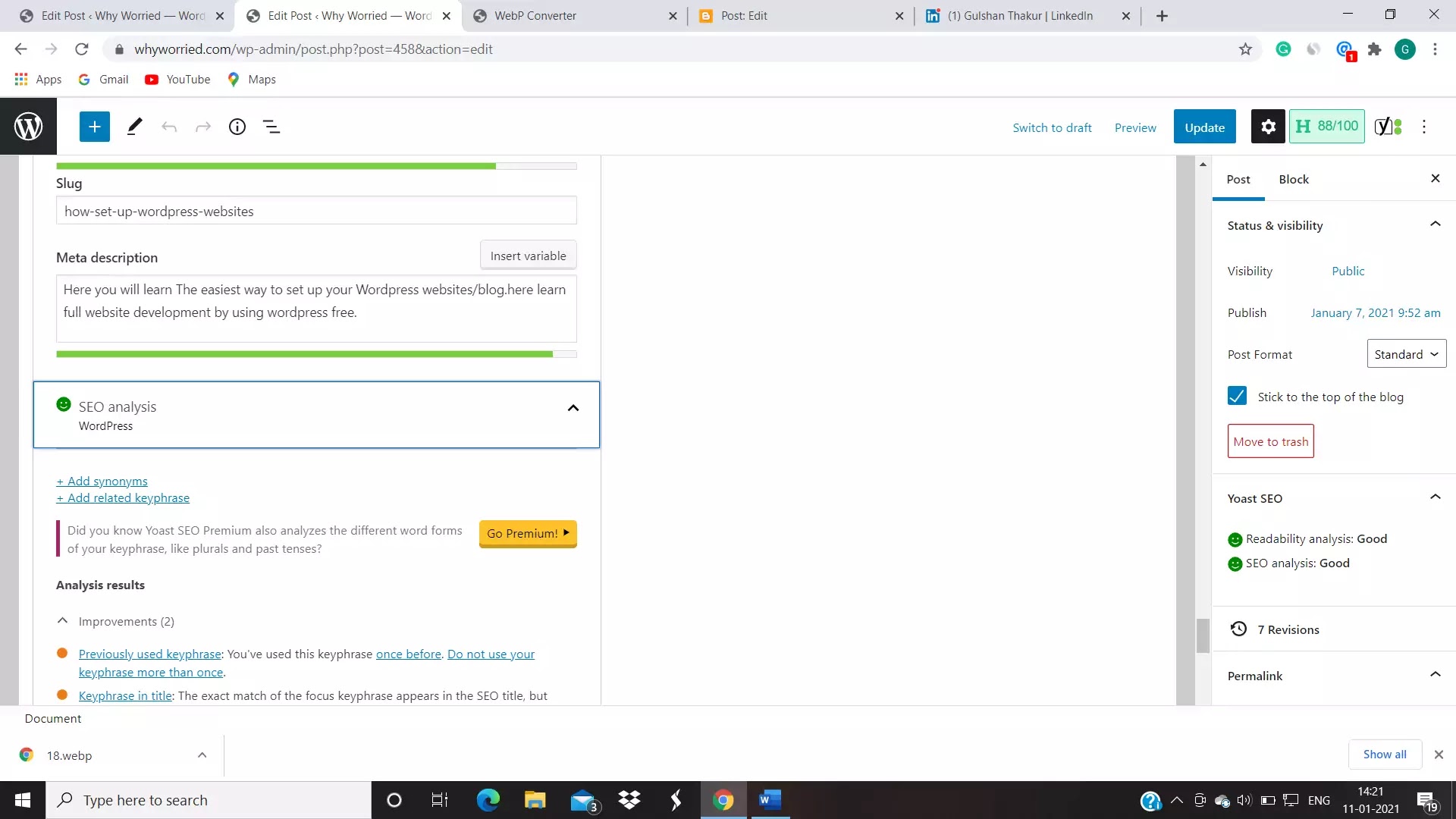 the images shows how to write meta tags in yoast