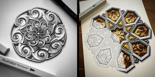 00-3D-Mandala-Drawings-Baz-Furnell-www-designstack-co