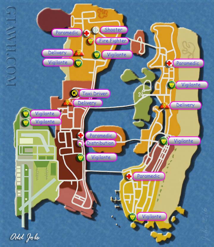 Гта вайс сити вся недвижимость карта