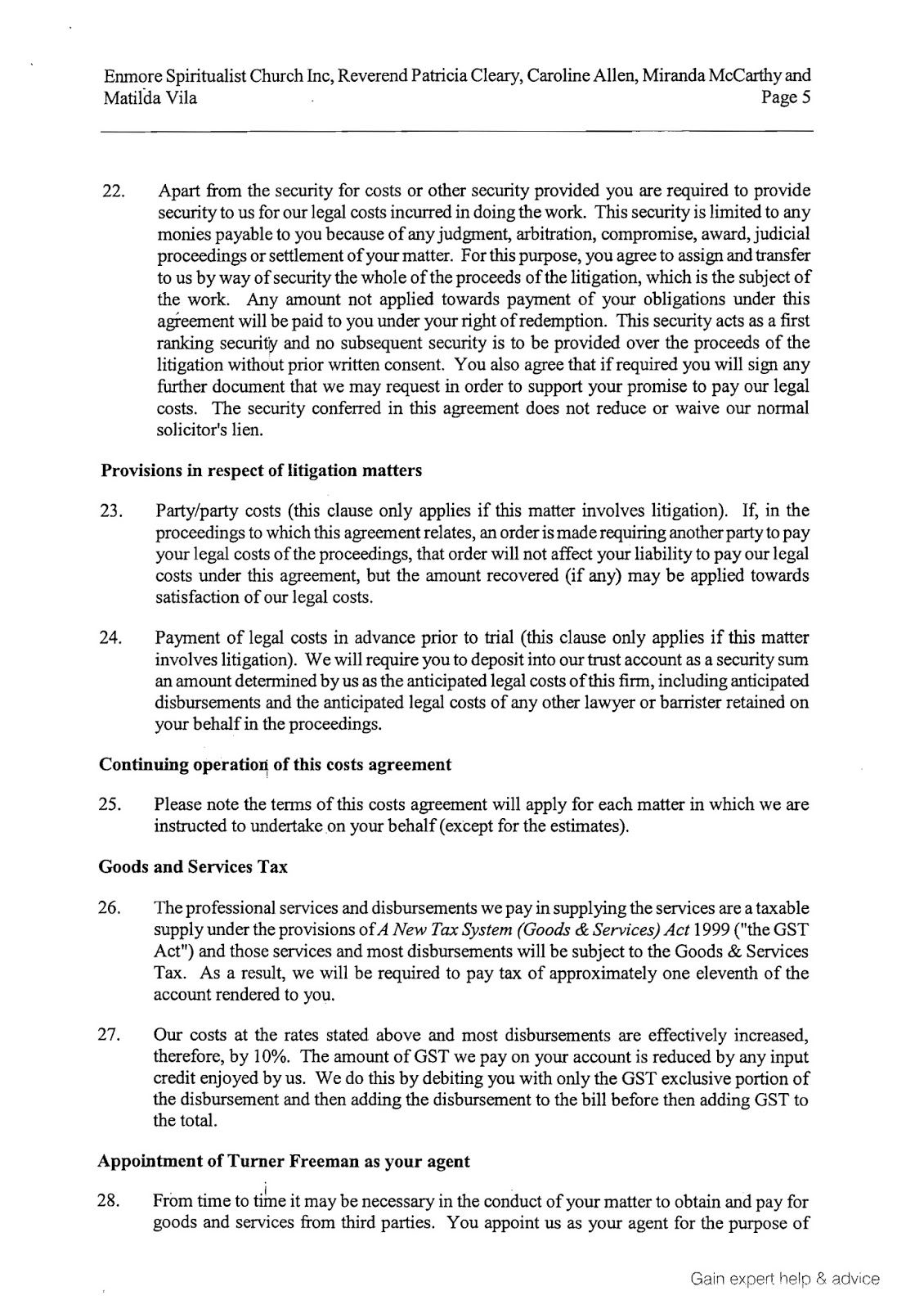 Filed Application for Assessment of Solicitor/Client Costs Filed Application for Assessment of Solicitor/Client Costs