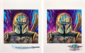 The Mandalorian “Mando” Star Wars Remarque Edition Fine Art Prints by Rich Pellegrino x Gallery 1988