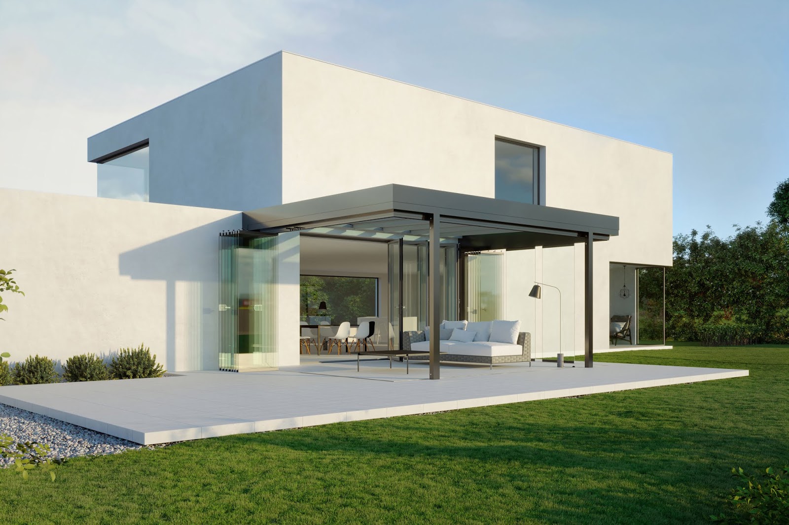 Der Blog Von Hausbauberater De Kubische Architektur Mit Terrassendachern Aufwerten