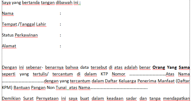 Contoh Surat Keterangan Beda Nama Dan Pernyataan Orang Yang Sama Acibaca Info Pendaftaran Cpns Pppk Terbaru 2021