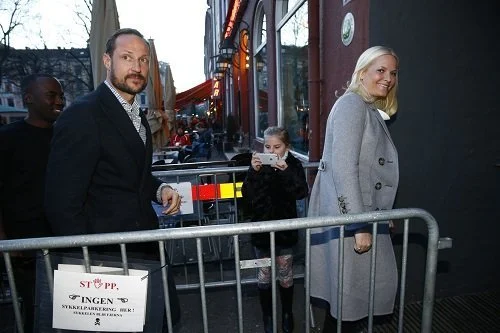 Princess Mette-Marit and Prince Haakon of Norway attended opening of the "New models, season 2" documentary series at the Park theater in Oslo