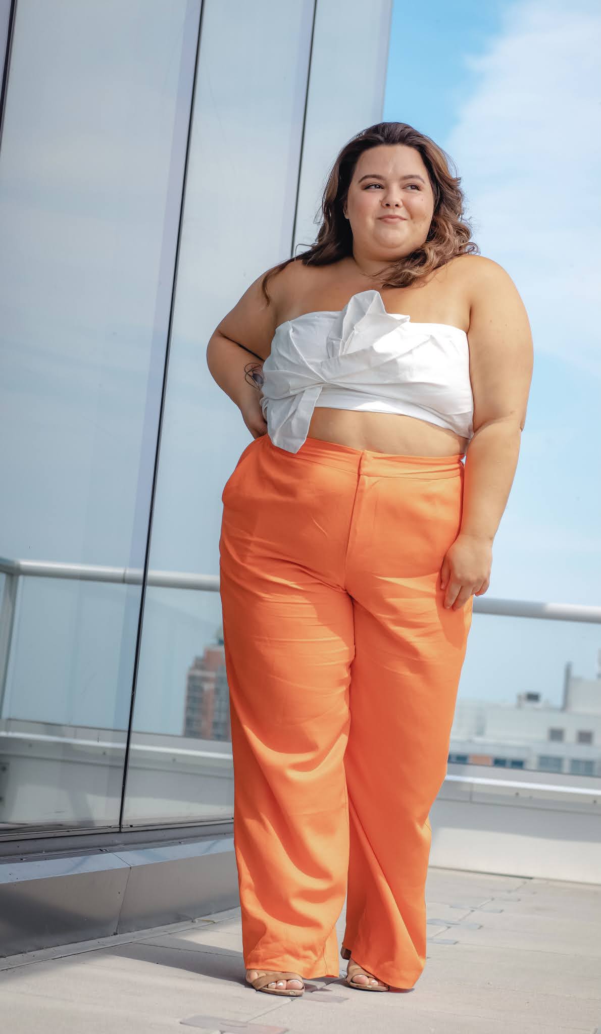 plus size wide leg capris