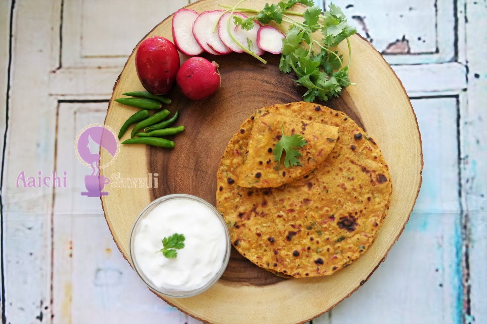 Radish Paratha / मुळ्याचा पराठा / मूली का पराठा Aaichi Savali
