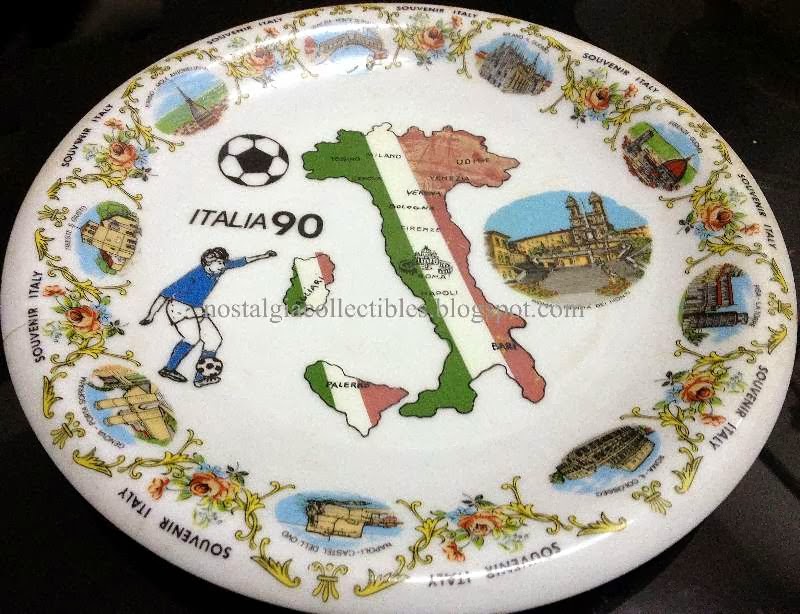 Nostalgia Collectibles ITALIA 90 Soccer Souvenir Wall Plate