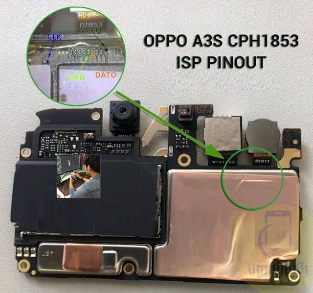 OPPO A3s ISP Pinout CPH 1853 EMMC ISP Pinout » EASY, 41 OFF