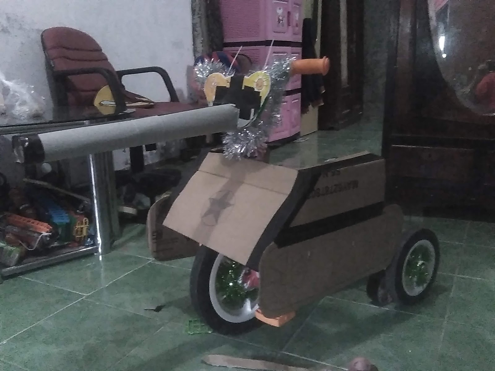 Cara Membuat Sepeda Hias Dari Kardus Sederhana Rahman Gambar