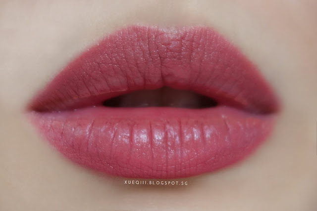 Colourpop Ultra Satin Lip Echo Park Lip Swatch After 4 Hours Wear