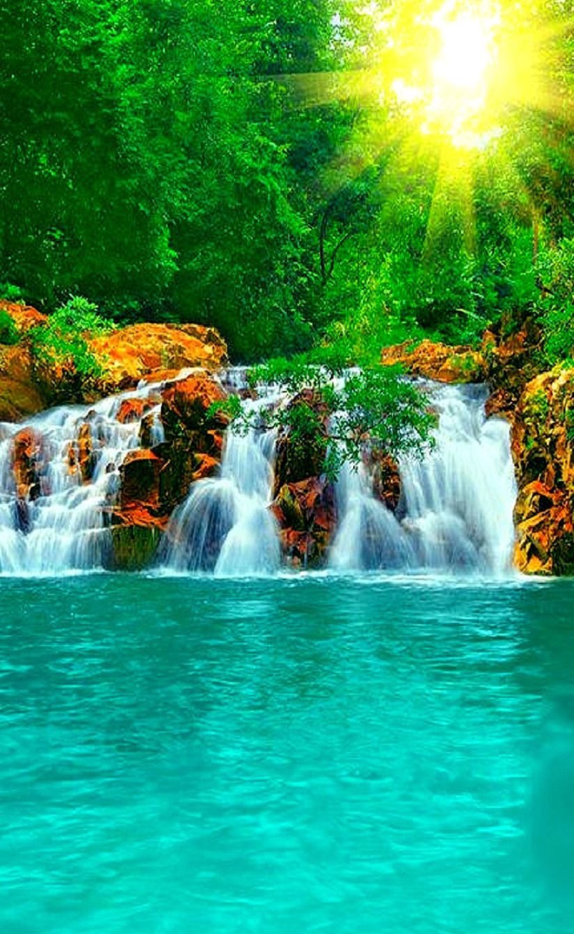 Beautiful waterfall mobile wallpaper, Nature - HD Mobile Walls