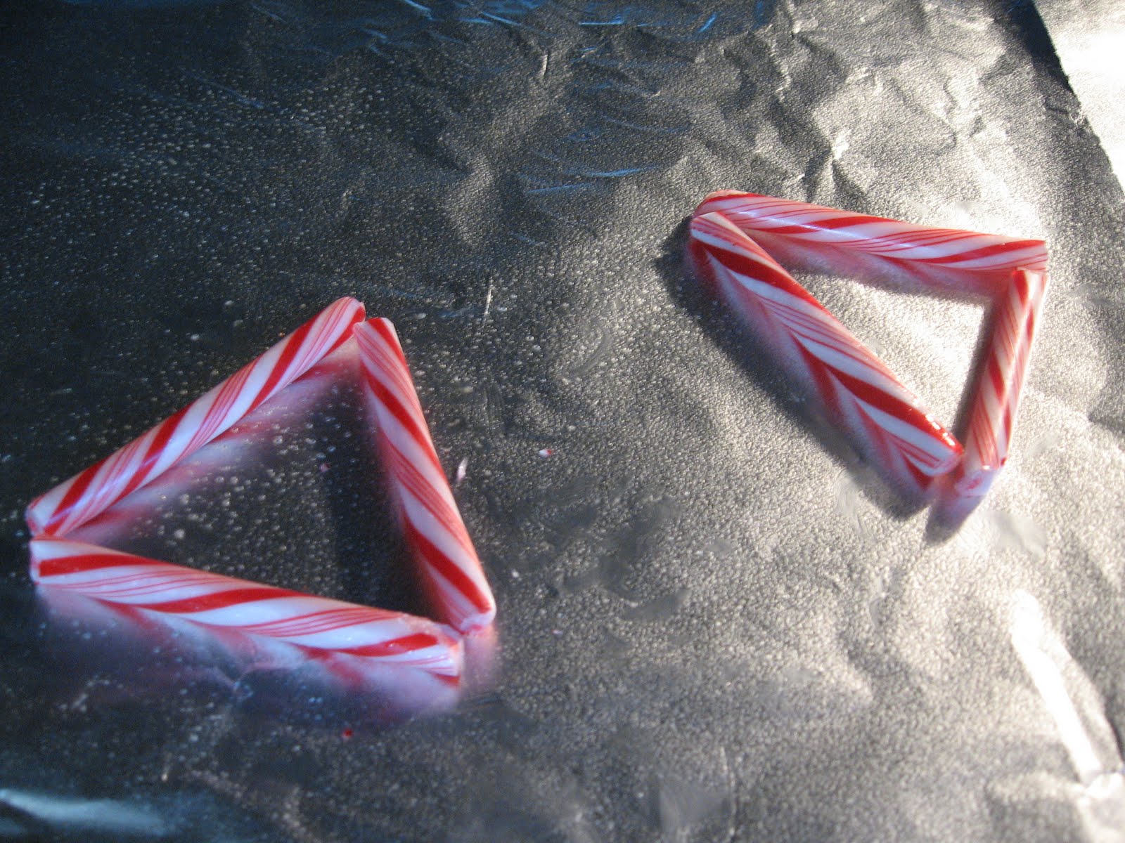 Almost Unschoolers Melted Candy Cane Stars