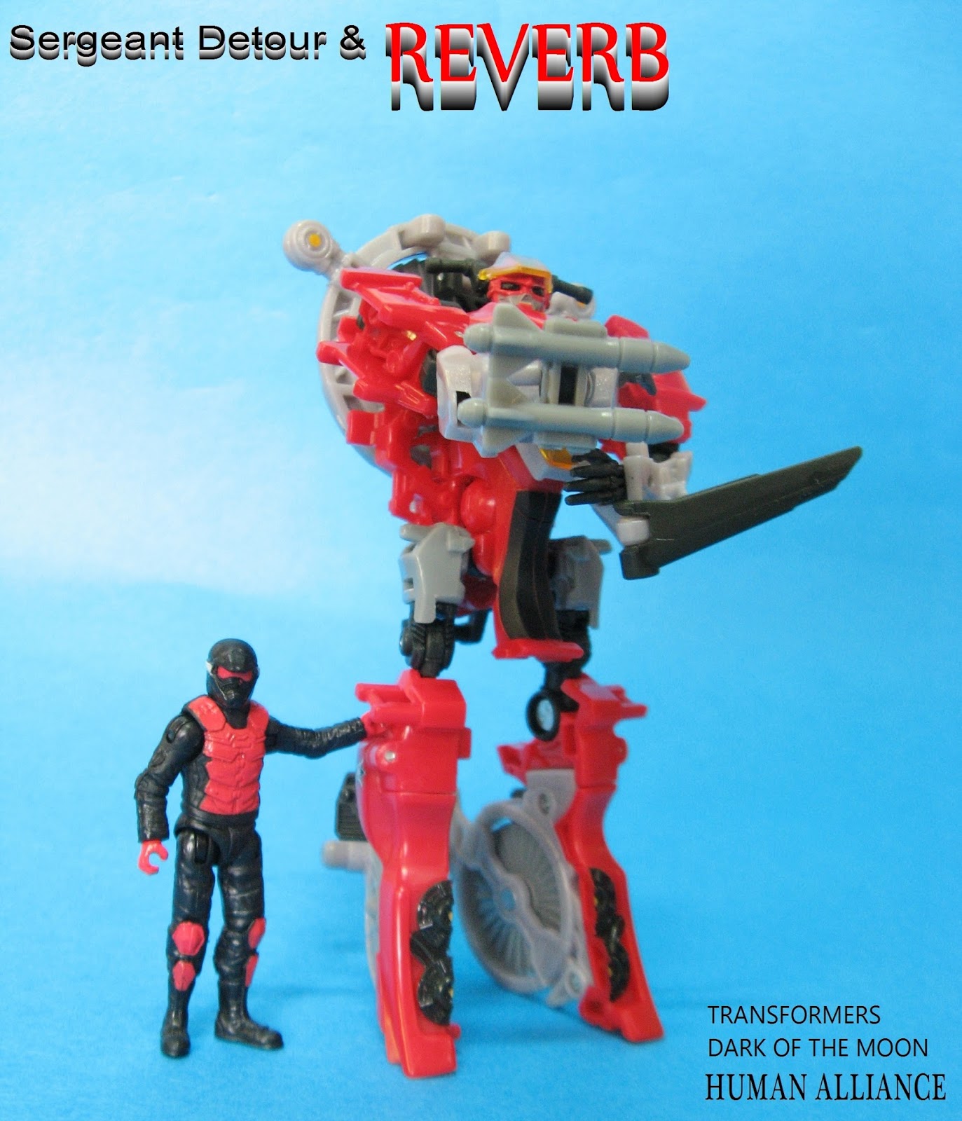 TRANSFORMERS DARK OF THE MOON Human Alliance Sergeant Detour & REVERB ...